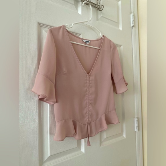Express Pink See through Blouse - Picture 2 of 2